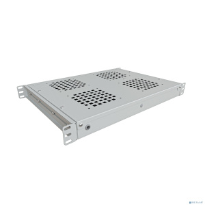 NTSS Модуль вентиляторный NTSS крепление на 19 1U, 4 элемента, электронный термоконтроллер, цифровой термодатчик, серый RAL 7035 NTSS-FAN4/19T