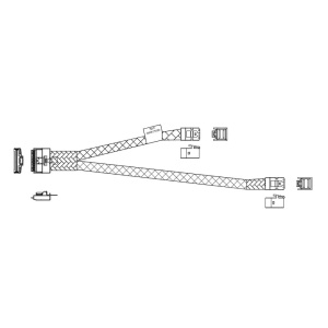 Кабель ASUS ESC8000(A) RAID CABLE KIT/SUPPORT NVME/SATA/SAS 90SKS000-M2PAN0
