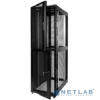 ЦМО Шкаф серверный ПРОФ напольный колокейшн 40U (600 х 1000) 2 секции, дверь перф. 2 шт., черный, в сборе (ШТК-СП-К-2-40.6.10-44АА-Ч)