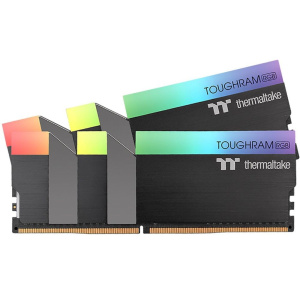 Комплект модулей памяти Thermaltake TOUGHRAM RGB Black Gaming Memory R009D408GX2-4000C19A 16GB DDR4 4000 DIMM Non-ECC, CL19, 1.35V, Heat Shield, XMP 2