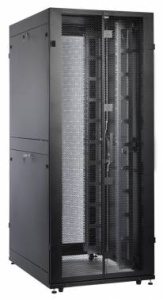 Шкаф серверный ЦМО (ШТК-СП-42.8.10-48АА-9005) напольный 42U 800x930мм пер.дв.перфор. задн.дв.перфор.2-хст. 2 бок.пан. 1350кг черный 690мм 180град. 195