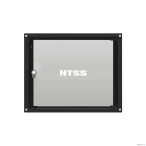 NTSS Шкаф настенный телекоммуникационный NTSS LIME 12U 550х450х635мм, 2 профиля 19, дверь стеклянная, боковые стенки несъемные, разобранный, черный RA