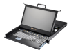 Консоль AMK508-17WVBRU, монтаж в стойку 19", 1U, дисплей 17.3", 1920 x 1080 LCD, 8 х DVI KVM, RU K/B, touchpad, 8 x 1.8 м DVI/RUB кабелей