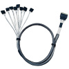 Кабель Amphenol RSL74-8447 Slimline SASx8 (SFF8654) -to- 8 SATA , 80CM
