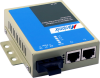 Fast Ethernet медиаконвертер, 2 x 100M RJ45, 1 x 100M оптика, питание 5VDC, монтаж на стену