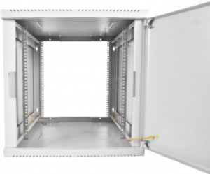 Шкаф коммутационный ЦМО (ШРН-М-15.650.1) настенный 15U 600x650мм пер.дв.металл направл.под закл.гайки 120кг серый 581мм 27.36кг 180град. 745мм IP20 ст