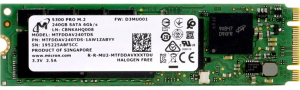 Твердотельный накопитель Micron 5300PRO 240GB SATA M.2(22x80mm) 3D TLC R540/W310MB/s MTTF 3М 67000/40000 IOPS 657TBW SSD Enterprise Solid State Drive,