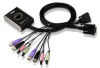 Переключатель электронный ATEN 2-Port USB DVI/Audio Cable KVM Switch with Remote Port Selector Переключатель электронный ATEN 2-Port USB DVI/Audio Cable KVM Switch with Remote Port Selector