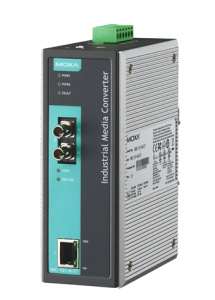 Медиаконвертер Ethernet 10/100BaseTX в 100BaseFX (многомодовое оптоволокно) в металлическом корпусе