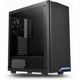 Корпус THERMALTAKE H100 TG черный без БП ATX 1x120mm 2xUSB3.0 audio bott PSU [CA-1L4-00M1WN-02]