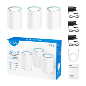 Маршрутизатор CUDY M1500(3-Pack) Gigabit Wi-Fi 6 Mesh Solution