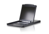 КВМ консоль ATEN 19" 16-Port PS/2-USB VGA Single Rail LCD KVM Switch