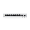 Коммутатор Web Smart L2 коммутатор Zyxel GS1200-10v3, 8xGE, 2xSFP, настольный, бесшумный