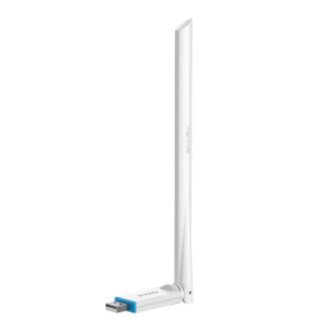 Адаптер беспроводной связи (Wi-Fi) Tenda U2 Адаптер Wi-Fi N150 2,4 ГГц, до 150 Мбит/с, передатчик 20 dBm, подключение USB, 1х6dBi внешняя антенна