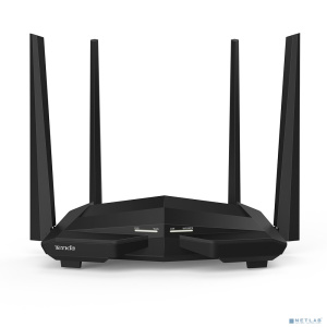 TENDA AC10 Wi-Fi маршрутизатор двухдиапазонный стандарта AC1200 , 4 внешние антенны 6dBi, 1-port 10/100/1000Mbps WAN, 3-ports 10/100/1000Mbps LAN