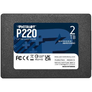 Накопитель PATRIOT SSD SATA III 2Tb P220S2TB25 P220 2.5"