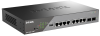 Коммутатор D-Link Настраиваемый L2 PoE-коммутатор, 8x1000Base-T PoE, 2x1000Base-X SFP, PoE-бюджет 130 Вт, дальность PoE до 250 м