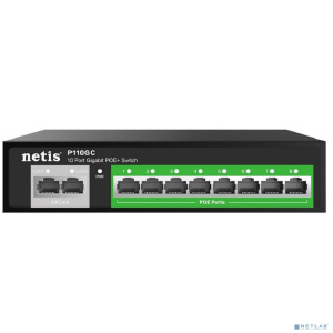 Коммутатор Netis P110GC 10G 8PoE+ 100W неуправляемый