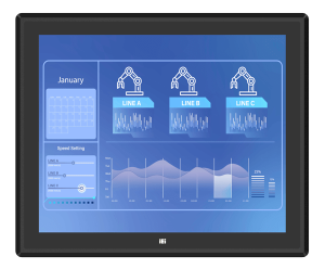 Безвентиляторный панельный компьютер iEi PPC2-C19-EHL-J1/8G Дисплей 19" (SXGA) с проекционно-ёмкостным сенсорным экраном; антибликовое покрытие (AG),