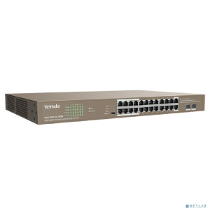 TENDA TEG1126P-24-410W Коммутатор в стойку 24-Ports 10/100/1000 Base-T + 2-Ports 1000 Base-X SFP 16-Ports PoE(PoE бюджет 370W)