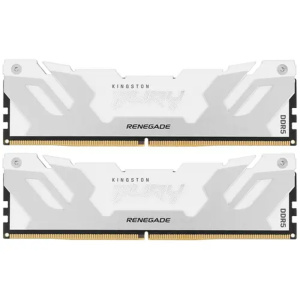 Память оперативная/ Kingston 32GB 6400MT/s DDR5 CL32 DIMM (Kit of 2) FURY Renegade White XMP