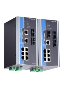 Управляемый коммутатор 8 x 10/100BaseTX, 2 x 100BaseFX (многомодовое оптоволокно), питание - 24 В пост., разъем SC