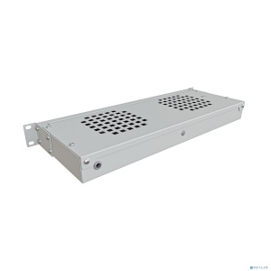 NTSS Модуль вентиляторный NTSS крепление на 19 1U, 2 элемента, электронный термоконтроллер, цифровой термодатчик, серый RAL 7035 NTSS-FAN2/19T