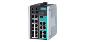 Управляемый коммутатор Gigabit Ethernet c портами 12 x 10/100BaseTX, 4 x 10/100/1000BaseT(X) или 100/1000BaseSFP, 2 x 100BaseFX (многомод, разъем SC)