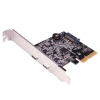 Controller ST-Lab, PCI-E x1, U-1800 2xUSB3.1(C) 10Gbps,+LP bracket, Ret Controller ST-Lab, PCI-E x1, U-1800 2xUSB3.1(C) 10Gbps,+LP bracket, Ret