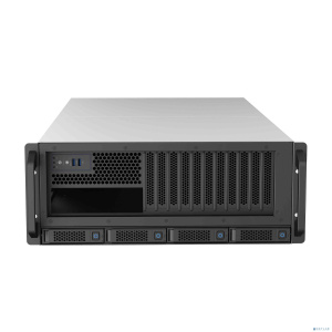 Procase G4-485-10D31-4NVME-R Корпус 4U Rack GPU case, 10 GPU PCIE 4.0 (31slot) 4 NVME hotswap HDD 4*MiniSAS HD(8643), черный, плата блока питания 4+1