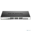 D-Link DGS-1210-28X/ME/B1B Управляемый L2 коммутатор с 24 портами 10/100/1000Base-T и 4 портами 10GBase-X SFP+