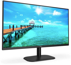 27" AOC 27B2AM 1920x1080, LED, 16:9, VA, 250cd, 4000:1, 20M:1, 4ms, 178/178, VGA, HDMI, 75Hz, Speakers, Tilt, Внеш, VESA, Black, 3y