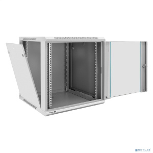 Exegate EX298604RUS Шкаф телекоммуникационный 19" настенный 12U ExeGate EC-WM-12U.600.G.GREY (19”, 12U, 600x600x635mm (ШхГхВ), передняя дверь закаленн