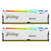 Kingston 32GB 5600MT/s DDR5 CL40 DIMM (Kit of 2) FURY Beast White RGB XMP KF556C40BWAK2-32