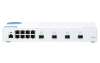 Коммутатор управляемый 10 Гбит/с c 4 портами SFP+, 8 портов 1 Гбит/с RJ-45, пропускная способность до 96 Гбит/с, поддержка JumboFrame.
