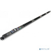 Hyperline SHE-24SH-BAV-CB Блок розеток, вертикальный, 24 розетки Schuko, автоматический выключатель, амперметр/вольтметр, без кабеля питания, клеммная