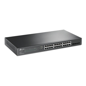 Коммутатор TP-Link Коммутатор/ 28-Port Gigabit Smart Switch with 24-Port PoE+, 24? Gigabit PoE+ Ports, 4? Gigabit SFP Slots