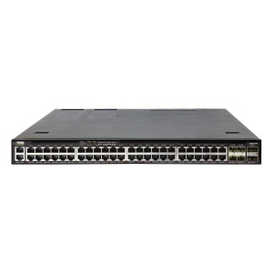 Коммутатор Edge-corE 4630-54PE-O-AC-F Edge-corE AS4630-54PE, 48-Port GE RJ45 port PoE++, 4x25G SFP+, 2 port 100G QSFP28 for stacking, Broadcom Trident