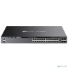 TP-Link SG6428XHP Стекируемый управляемый коммутатор 3-го уровня Omada с 24 гигабитными портами PoE+ и 4 портами SFP+