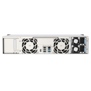 QNAP SMB 2U/8bay QC 2,0GhzCPU/4Gb(upto 8Gb)/upto 20HDD with TL-R1200S-RP/SATA(3,5" 2,5")/4xUSB/1xHDMI/1xExp.slot/2x2,5Gb/iSCSI/2xPS/no rail(RAIL-B02)/