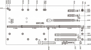Кросс-плата PE-6S, PICMG 1.3, 6 слотовая, слоты расширения: PICMG 1.3, 1 х PCIe x16, 2 х PCIe x1, 2 х PCI