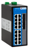 Неуправляемый промышленный Full Gigabit Ethernet коммутатор, 16 x 1G RJ45, питание 2 x 12~48VDC, монтаж на DIN-рейку