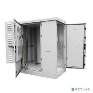 ЦМО Шкаф всепогодный напольный укомплектованный 18U (Ш1000 * Г600) с эл. отсеком, комплектация ТК-IP55 (ШТВ-2-18.10.6-К3А3-ТК)