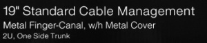 Кабельный органайзер Hyperline CM-2U-MLF-COV 2U шир.:19" глуб.:46.5мм