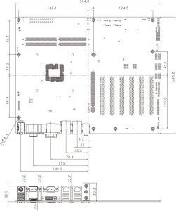 Промышленная материнская плата IMBA-H110, форм-фактор ATX, сокет Intel LGA 1151 для процессоров Core i3/i5/i7, до 64Гб DDR4-2133, DVI-I/HDMI, 2x GbE L