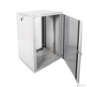 ЦМО Шкаф телекоммуникационный настенный разборный 18U (600х520) дверь стекло (ШРН-Э-18.500) (1 коробка)