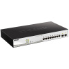 Коммутатор D-Link DGS-1210-10MP/FL2A Управляемый L2 коммутатор с 8 портами 10/100/1000Base-T и 2 портами 1000Base-X SFP (8 портов PoE 802.3af/at, PoE-