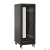 Шкаф коммутационный Hyperline (TTBR-1868-DD-RAL9004) напольный 18U 600x800мм пер.дв.перфор.2ств. задн.дв.перфор.2-хст. 800кг черный 710мм