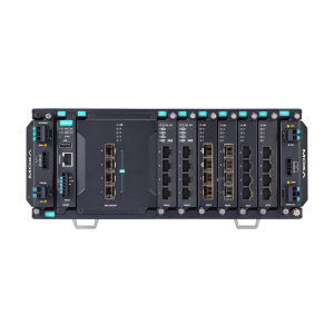 Модульный управляемый коммутатор 2 уровня с 4 встроенными слотами SFP+ 10GE, 6 слотами для установки 4-портовых модулей FE/GE (до 24 портов) и 2 слота