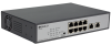 Коммутатор ORIGO Неуправляемый PoE-коммутатор, 8x1000Base-T PoE, 2x1000Base-T, PoE-бюджет 120 Вт, PoE до 250 м, комплект для установки в 19" стойку